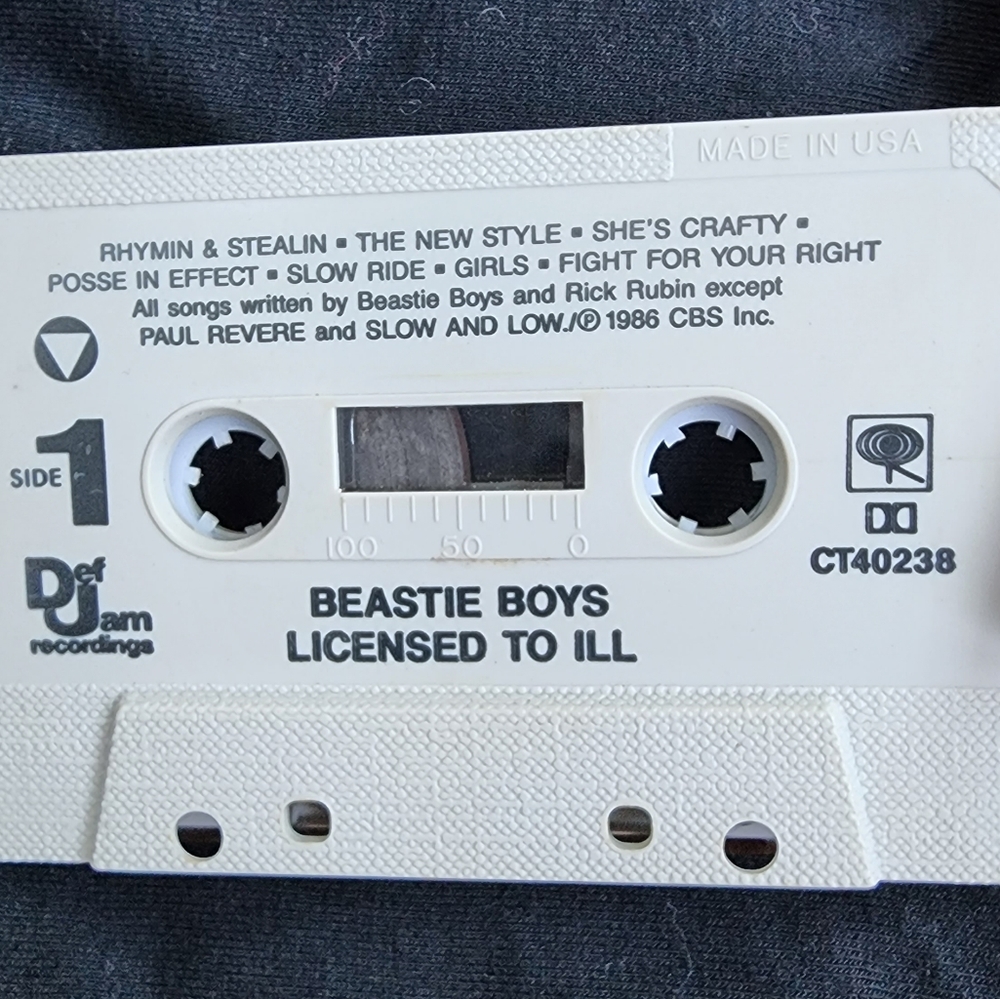 Beastie boys licensed to ill 1986 Def jams cassette